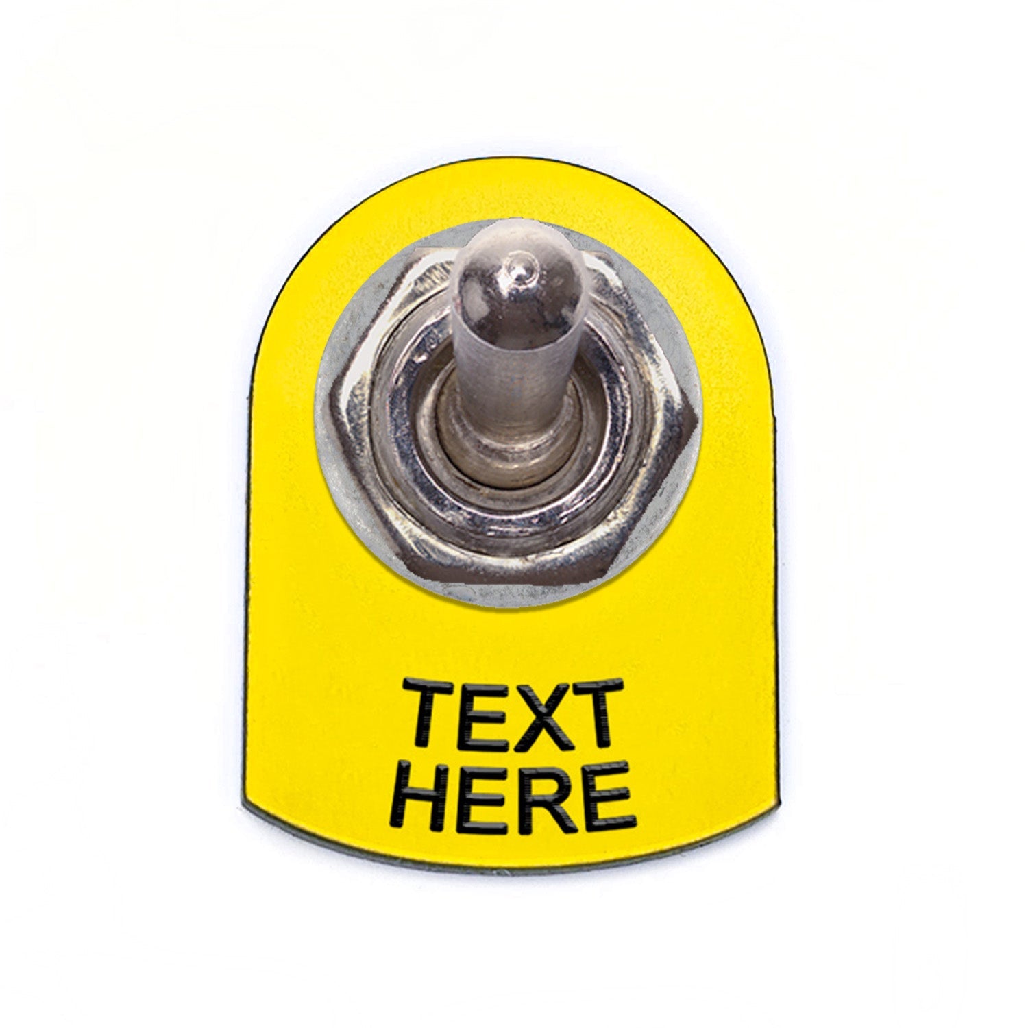 Text Below Yellow - Toggle Switch Tag Tab Labels Classic Car Boat - Classic Gent