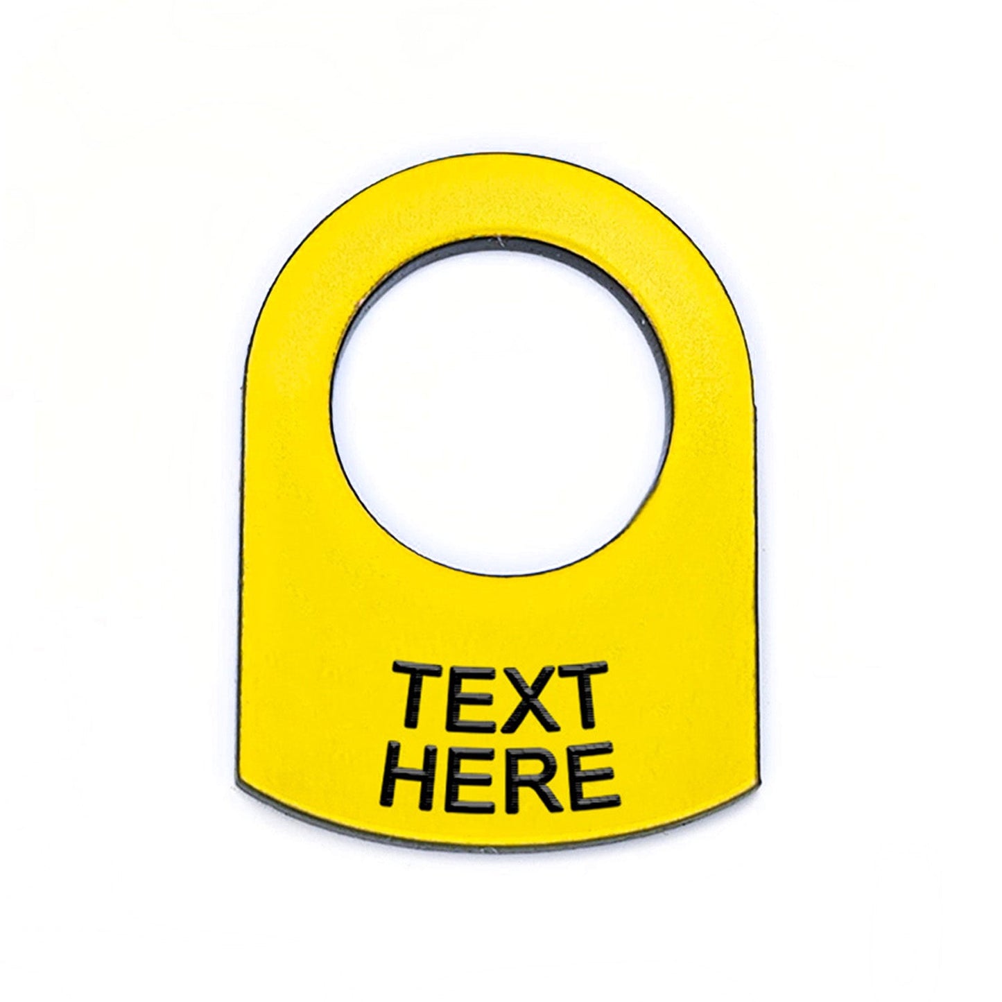 Text Below Yellow - Toggle Switch Tag Tab Labels Classic Car Boat - Classic Gent